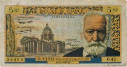 5 Nouveaux Francs VICTOR HUGO FRANCE  1960 F.56.05