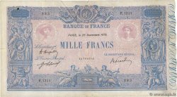 1000 Francs BLEU ET ROSE FRANCE  1919 F.36.34 F+