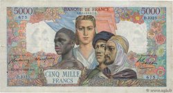 5000 Francs EMPIRE FRANÇAIS FRANKREICH  1947 F.47.59
