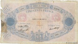 500 Francs BLEU ET ROSE FRANCE  1936 F.30.37