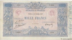 1000 Francs BLEU ET ROSE FRANCE  1925 F.36.41