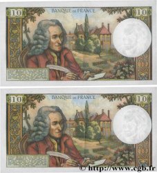 10 Francs VOLTAIRE Consécutifs FRANCIA  1972 F.62.59 EBC