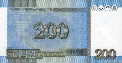 200 Won CORÉE DU NORD  2005 P.48 NEUF