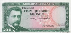 500 Kronur ISLANDIA  1961 P.45a