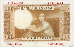 100 Pesetas SPAIN  1953 P.145a XF