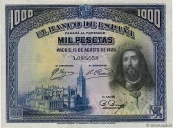 1000 Pesetas SPAIN  1928 P.078a