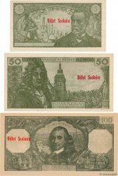 Lot de 3 billets Scolaire Scolaire FRANCE regionalismo y varios  1963 F.(61-64-65) MBC a EBC