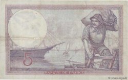 5 Francs FEMME CASQUÉE FRANCIA  1924 F.03.08 MBC