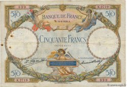 50 Francs LUC OLIVIER MERSON FRANCE  1928 F.15.02