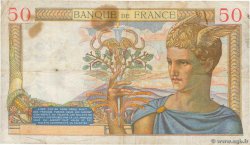 50 Francs CÉRÈS modifié FRANCE  1939 F.18.22 pr.TB