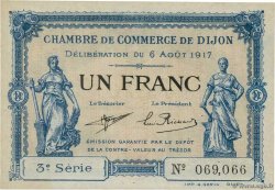 1 Franc FRANCE Regionalismus und verschiedenen Dijon 1917 JP.053.14