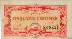 50 Centimes FRANCE Regionalismus und verschiedenen Bordeaux 1920 JP.030.24 VZ