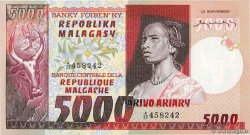 5000 Francs - 1000 Ariary MADAGASKAR  1974 P.066a
