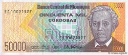 50000 Cordobas NICARAGUA  1989 P.161