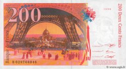 200 Francs EIFFEL FRANCE  1996 F.75.02 pr.SPL