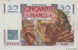50 Francs LE VERRIER FRANCIA  1947 F.20.07 SPL