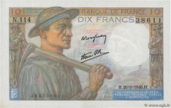 10 Francs MINEUR FRANKREICH  1946 F.08.15