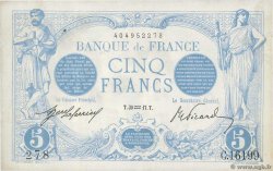 5 Francs BLEU FRANCIA  1917 F.02.47 SPL+