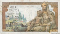 1000 Francs DÉESSE DÉMÉTER FRANKREICH  1942 F.40.08 SS