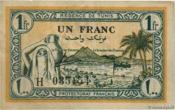 1 Franc TUNESIEN  1943 P.55 SS