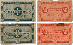 50 Centimes, 1 et 2 Francs Lot ALGERIA  1944 P.097a, P098a, P.100 et P.102 VG