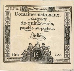 15 Sols FRANKREICH  1792 Ass.24a