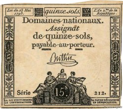 15 Sols FRANKREICH  1793 Ass.41b