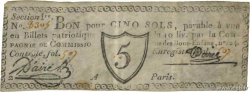 5 Sols FRANCE regionalismo e varie Paris 1792 Kc.75.072