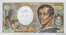 200 Francs MONTESQUIEU FRANKREICH  1992 F.70.12c fST+