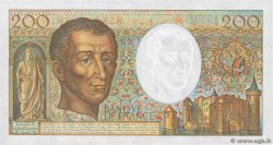 200 Francs MONTESQUIEU FRANCE  1991 F.70.11 AU+