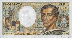 200 Francs MONTESQUIEU FRANCE  1987 F.70.07