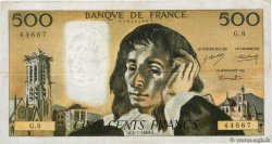 500 Francs PASCAL FRANCE  1969 F.71.03