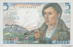 5 Francs BERGER FRANCIA  1943 F.05.03
