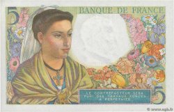 5 Francs BERGER FRANCIA  1943 F.05.03 FDC