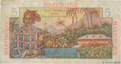 5 Francs Bougainville MARTINIQUE  1946 P.27a MB
