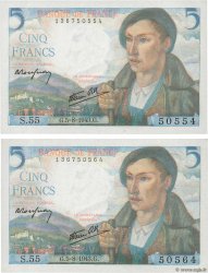 5 Francs BERGER Lot FRANCIA  1943 F.05.03