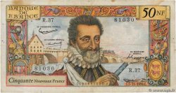 50 Nouveaux Francs HENRI IV FRANKREICH  1959 F.58.04 fS