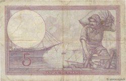 5 Francs FEMME CASQUÉE FRANCE  1918 F.03.02 pr.TB