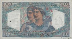 1000 Francs MINERVE ET HERCULE FRANCE  1946 F.41.17 pr.TTB