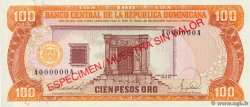 100 Pesos Oro Spécimen RÉPUBLIQUE DOMINICAINE  1988 P.128s1 FDC