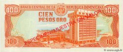 100 Pesos Oro Spécimen RÉPUBLIQUE DOMINICAINE  1988 P.128s1 UNC