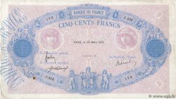 500 Francs BLEU ET ROSE FRANCIA  1915 F.30.22 MB