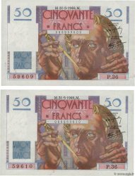 50 Francs LE VERRIER Consécutifs FRANCE  1946 F.20.05 VF+