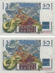 50 Francs LE VERRIER Consécutifs FRANCE  1946 F.20.05 VF+