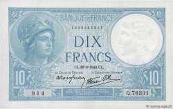 10 Francs MINERVE modifié FRANCIA  1940 F.07.15 SPL