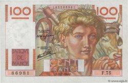 100 Francs JEUNE PAYSAN FRANKREICH  1946 F.28.07 fVZ