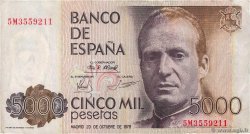 5000 Pesetas SPANIEN  1979 P.160 fS
