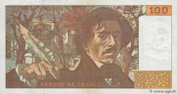 100 Francs DELACROIX modifié FRANCE  1978 F.69.01g VF-