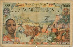 5000 Francs CENTRAFRIQUE  1980 P.11 pr.B