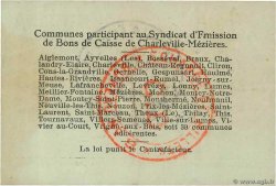 1 Franc FRANCE régionalisme et divers Charleville-Mezieres 1916 JP.08-083 SUP